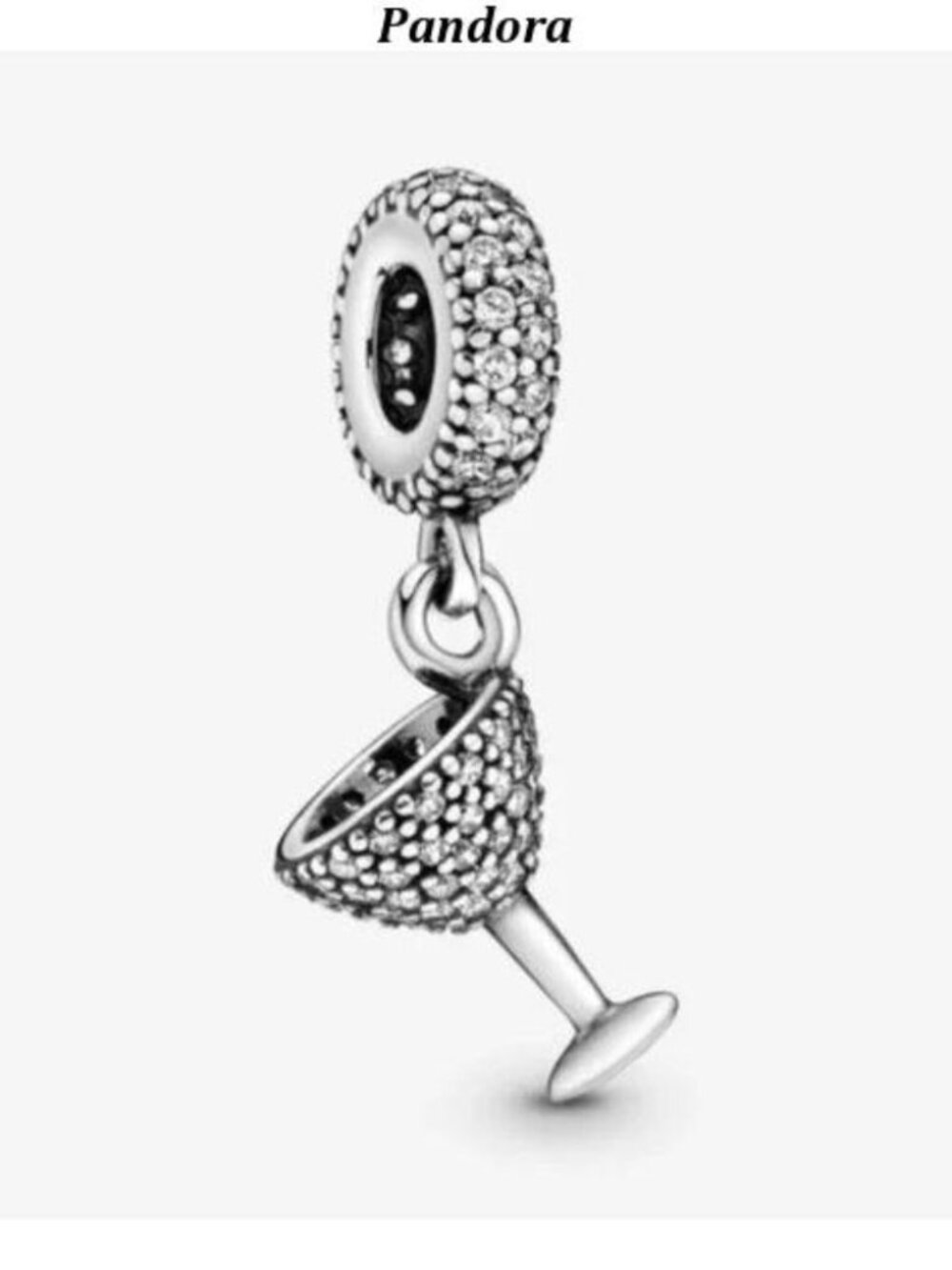 Pandora Metallic Purple Heart Charm